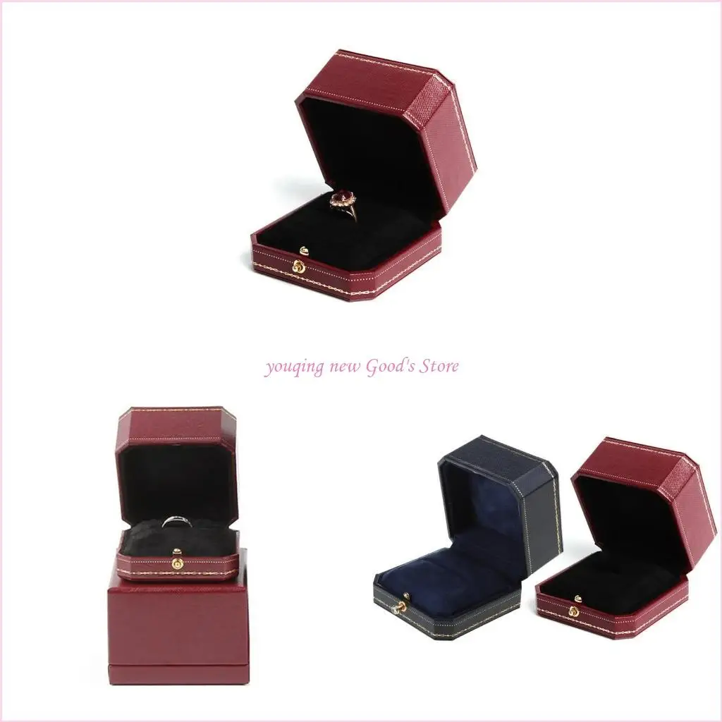 

57QA Elegant Jewellery Display Cut-off Ring Storage Box for Engagement