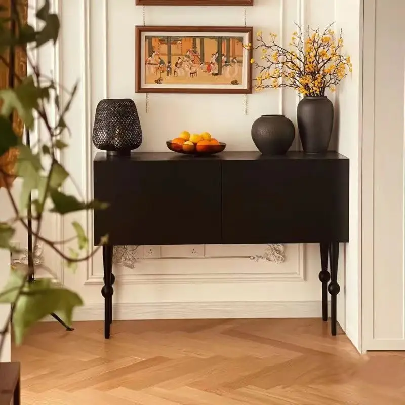 Italian Minimalist Console Table Modern Trendy Elegant Subtle Console Table Classic With Storage Bureau Furniture Living Room image 6