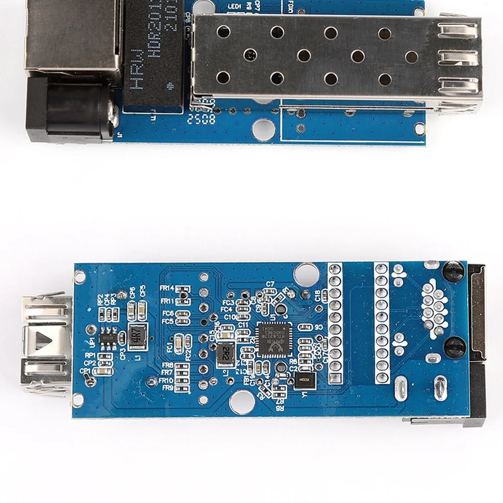 Compact SFP Gigabit Transceiver PCBA Board 1.25G Optical Media Converter Network Equipment Parts Single Dual Fiber Support
