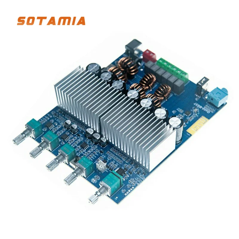 SOTAMIA TPA3221 Bluetooth 2.1 Channel Tuning Power Amplifier Module 100W*2+200W High Power Amplifier+APP
