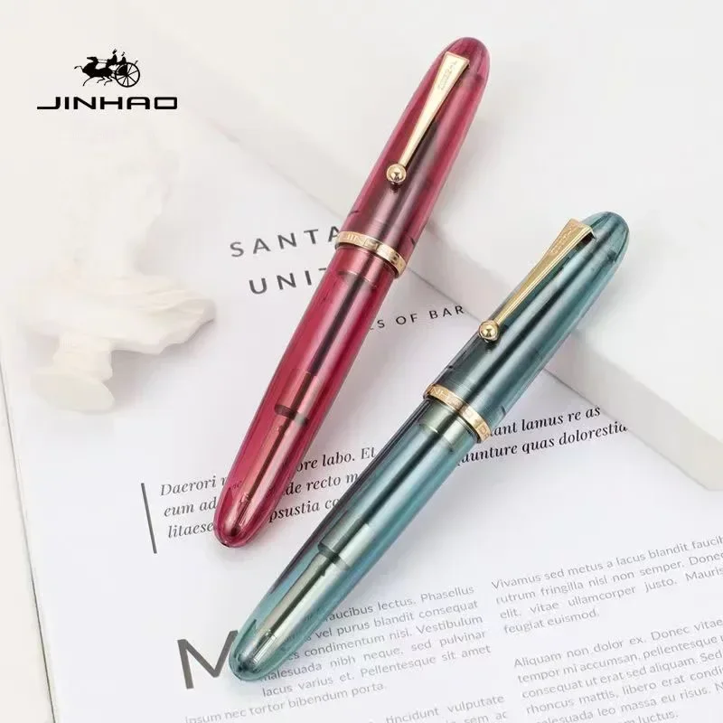 Jinhao 9019 pluma estilográfica Iridium EF F M punta para escribir caligrafía firma 2,6mm cartucho escuela Oficina suministros papelería