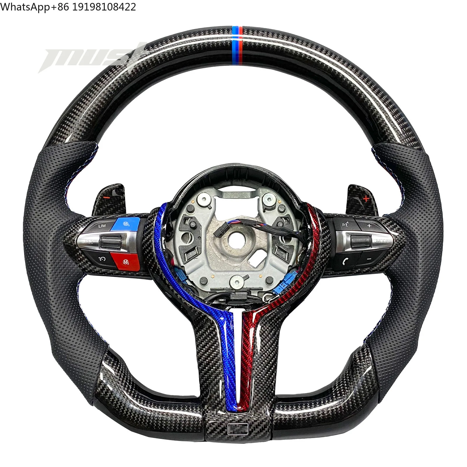 

Руль из карбона для BMW F10 F30 F31 F32 F20 E92 E60 X6 E71 X5 E70 M3 M4 M6, стильный спортивный тюнинг