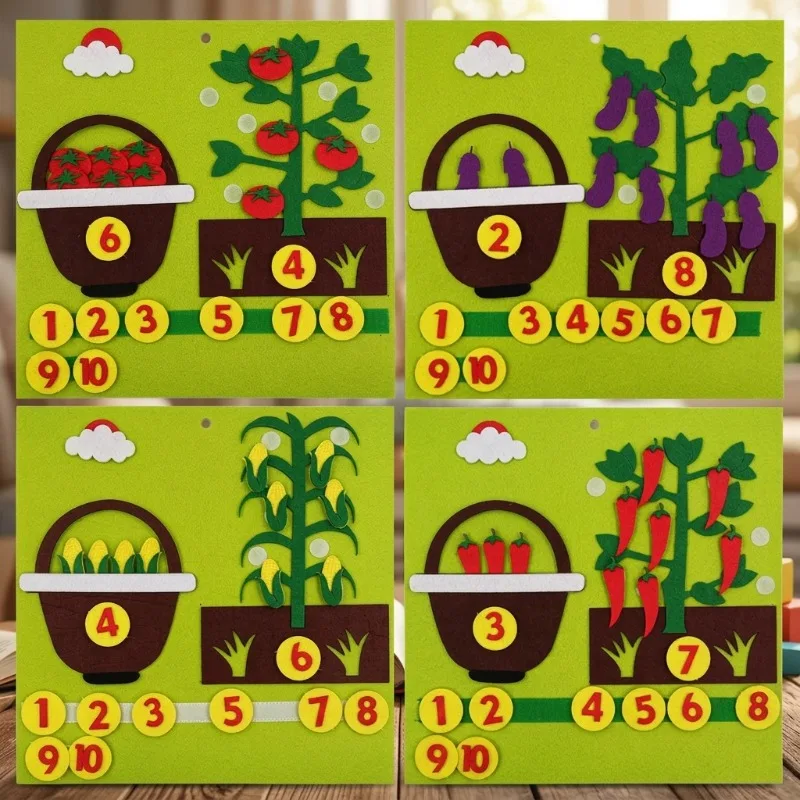 brinquedo-de-feltro-montessori-para-contagem-de-numeros-e-vegetais-material-didatico-para-educacao-infantil-e-jardim-de-infancia