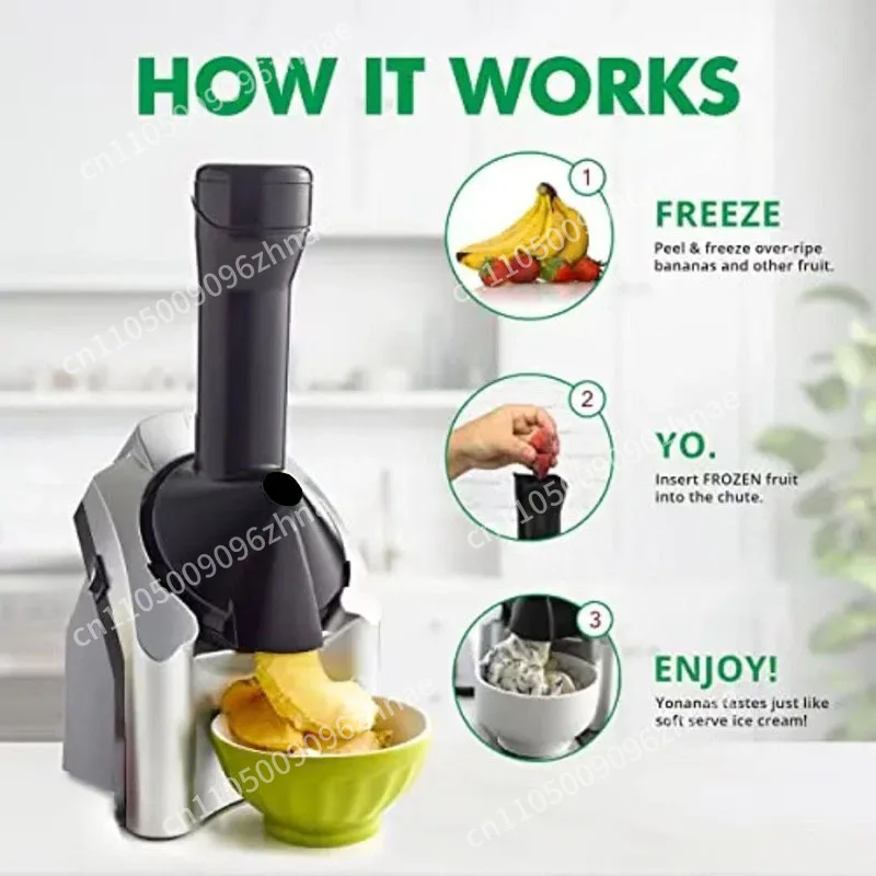 Electric ice cream fruit smoothie machine ice cream making machine homemade ice cream machine