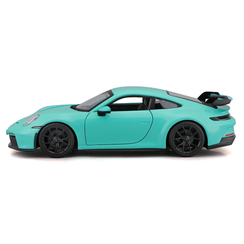 Bburago 1:24 Porsche 911 GT3 Fluorescent Green gray Alloy Luxury Vehicle Diecast Car Model Toy Collection Gift Birthday Present