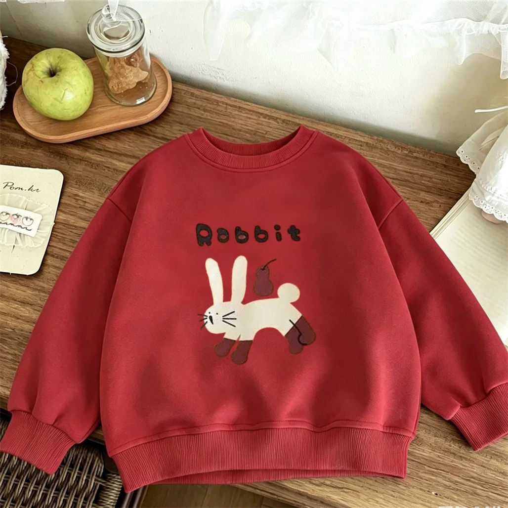 Casual Fashion Clothes Boys And Girls Printed Hoodies 2026 Spring Autumn Wear Cartoon Trendy Sweatshirts Round Neck Pullovers