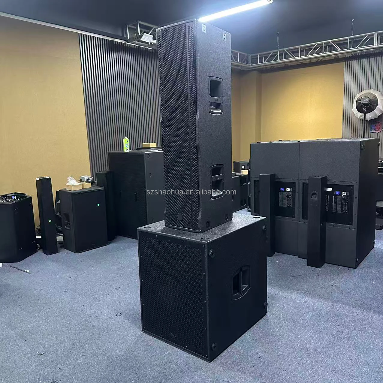 Column NXL44-A Active Column Speaker700WRMS1400W134dB Birch Event DJ Professional PA System