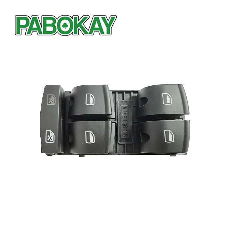 New Black Electric Power Window Master Control Door Switch For Audi A6 Q7 Quattro 4F0959851A 4FD959851A 4F0959851