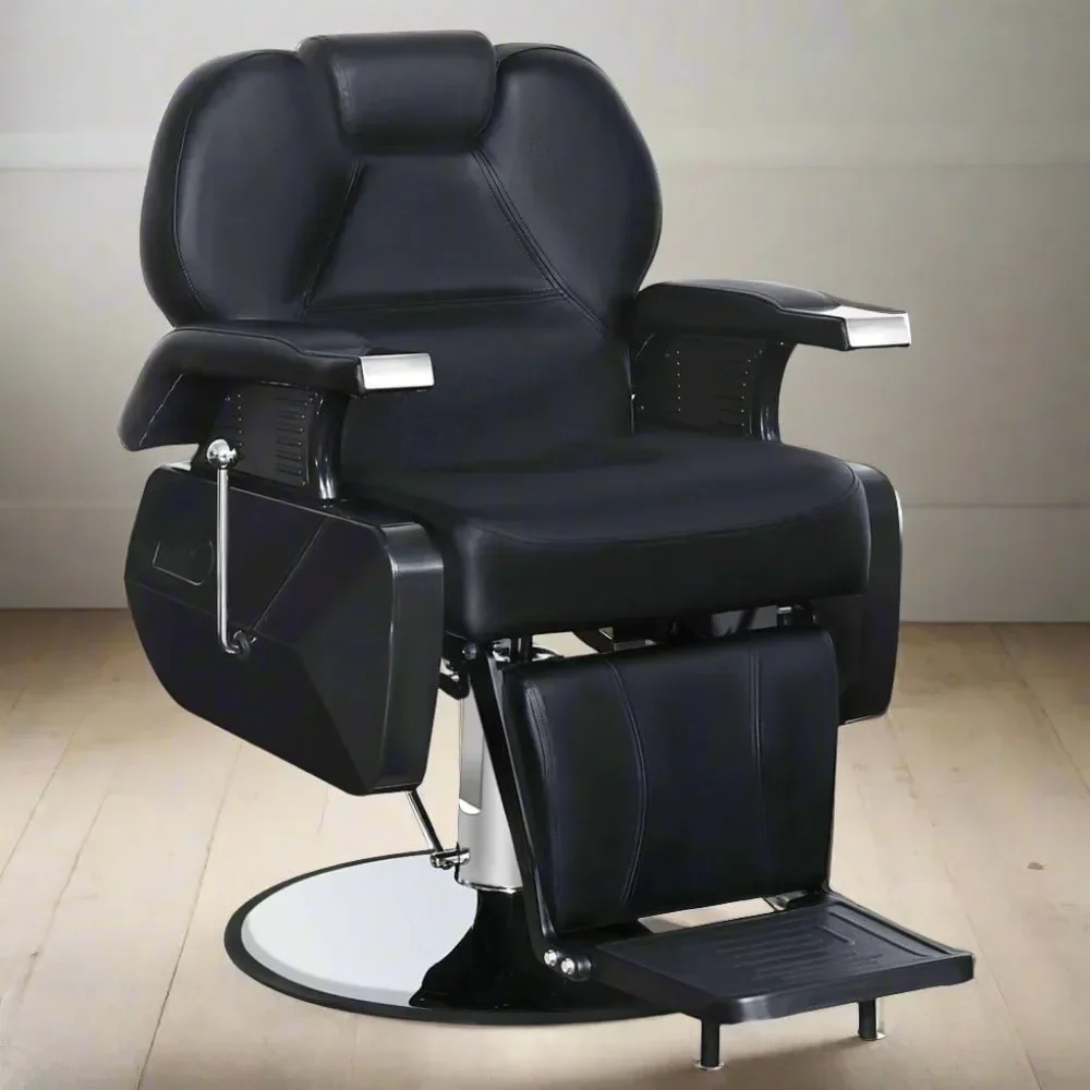 

Heavy Duty Recliner Barber All-round Hydraulic Salon Chair, Barber Shop High Quality Leather Salon Tattoo Chair