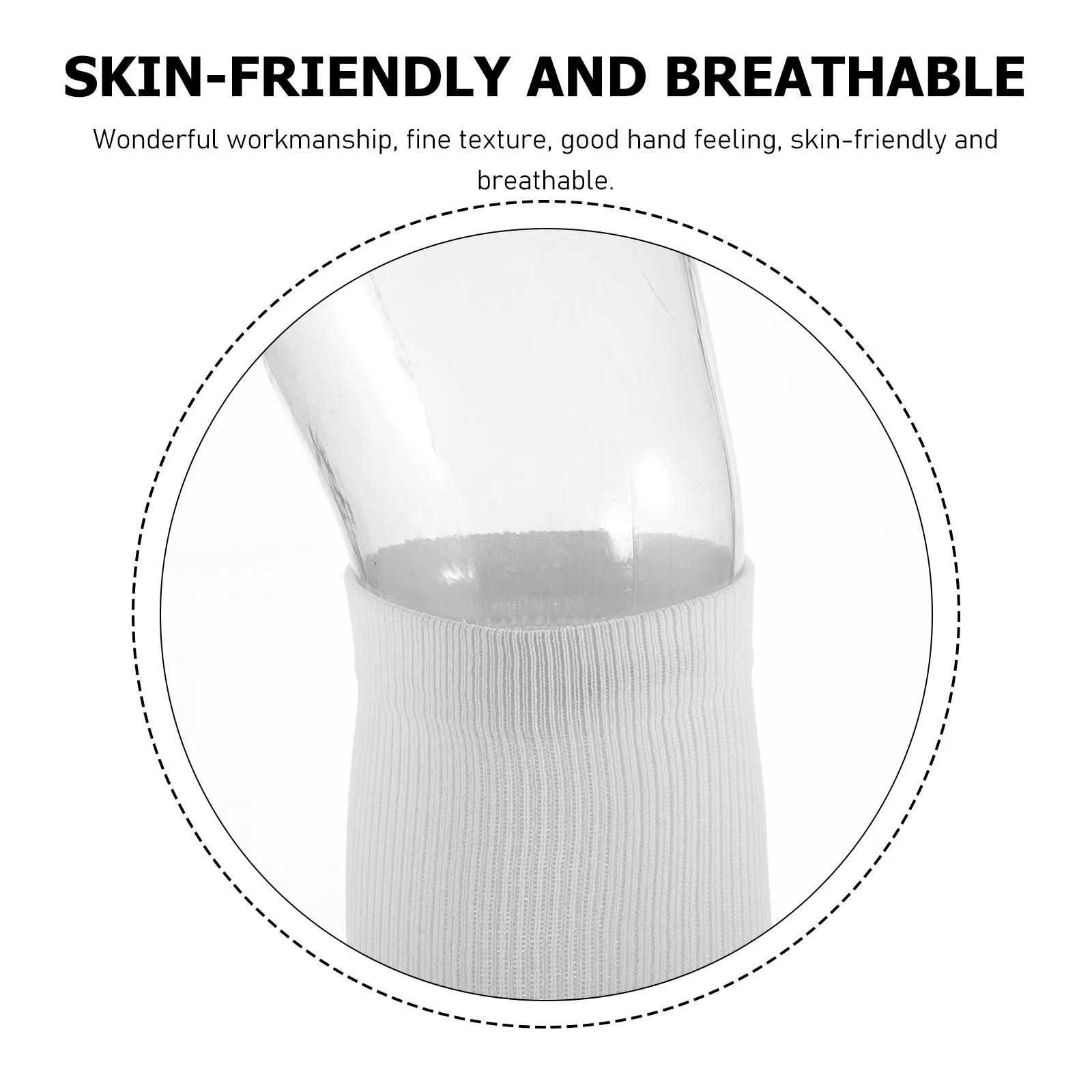 

3Pairs Sports Pressure Socks Knee High Soft Breathable Polyester Fencing Socks for Men Running Cycling Soccer Football