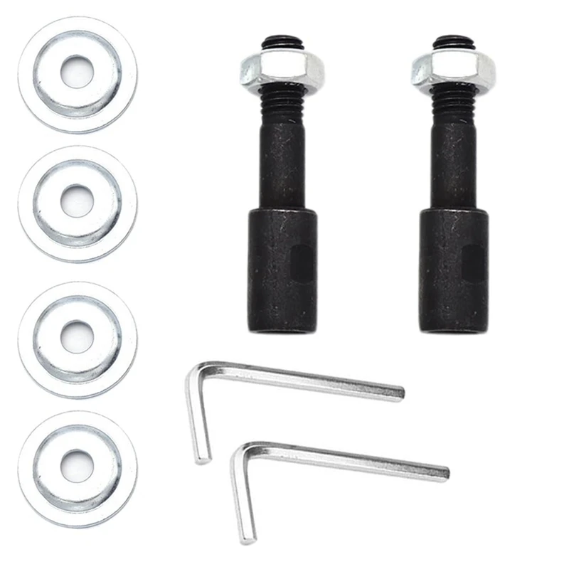 Prolunga per albero ABVJ-2, albero di prolunga per smerigliatrice da banco, kit di supporto per albero filettato adattatore per albero motore da 8 mm a 10 mm