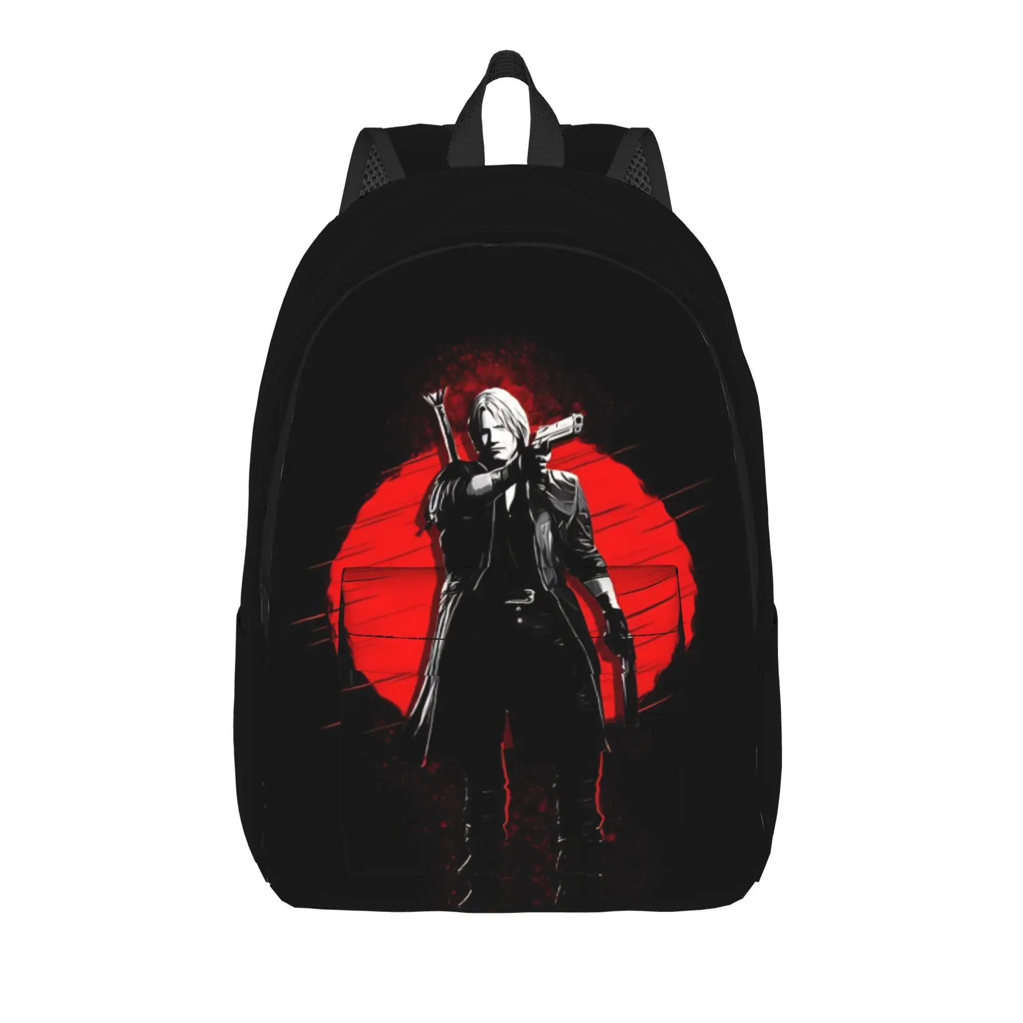 

D-Devil May Cry Backpack Back to school season half demon swordsman Fashionable Backpack