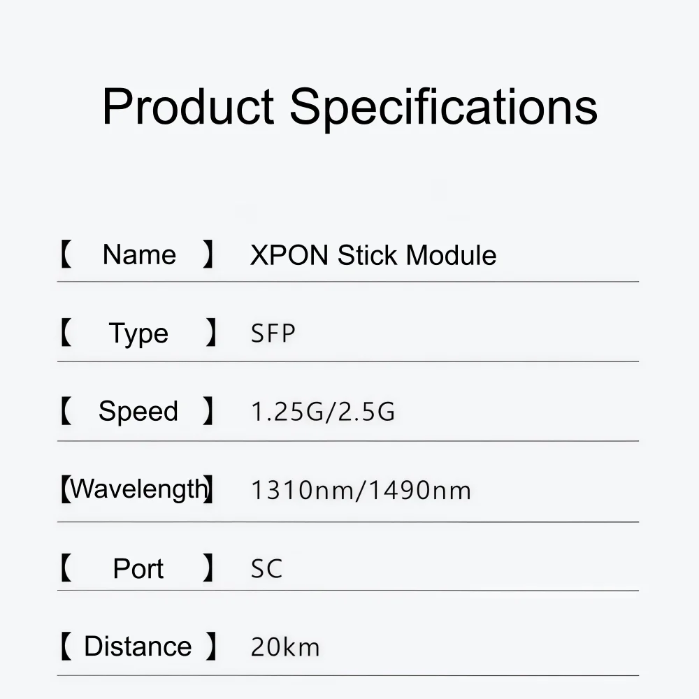 HSGQ/ODI XPON Stick SFP ONU Stick SFP XPON ONU STICK z MAC SC 1310nm/1490nm DDM Moduł Pon Ont 20KM Modem SC/APC ZŁĄCZE — zdjęcie produktu 5