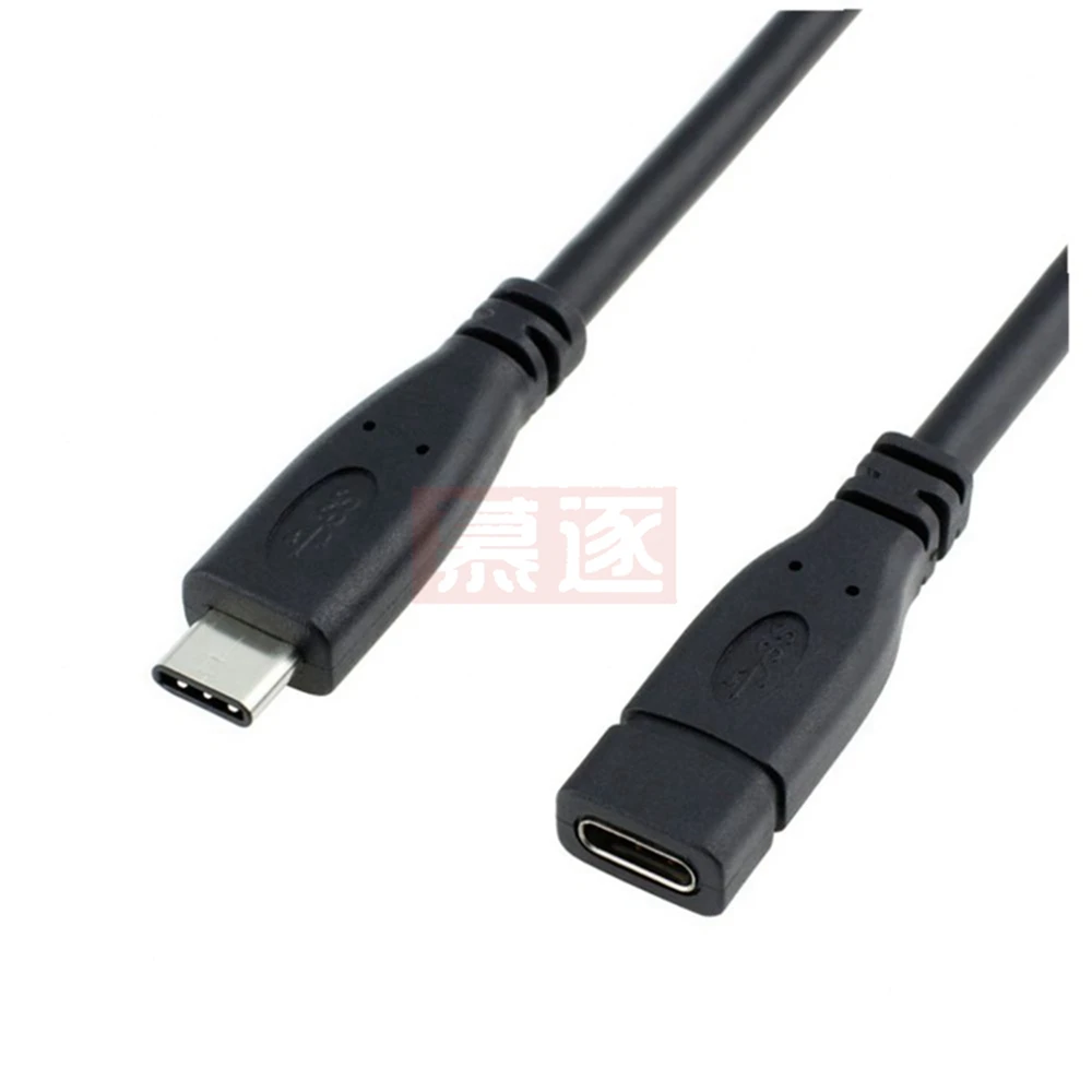 Hight quality Type C USB 3.1 Male to USB-C Female Extension Data Cable Extender Cord 0.2M 0.6M 1M