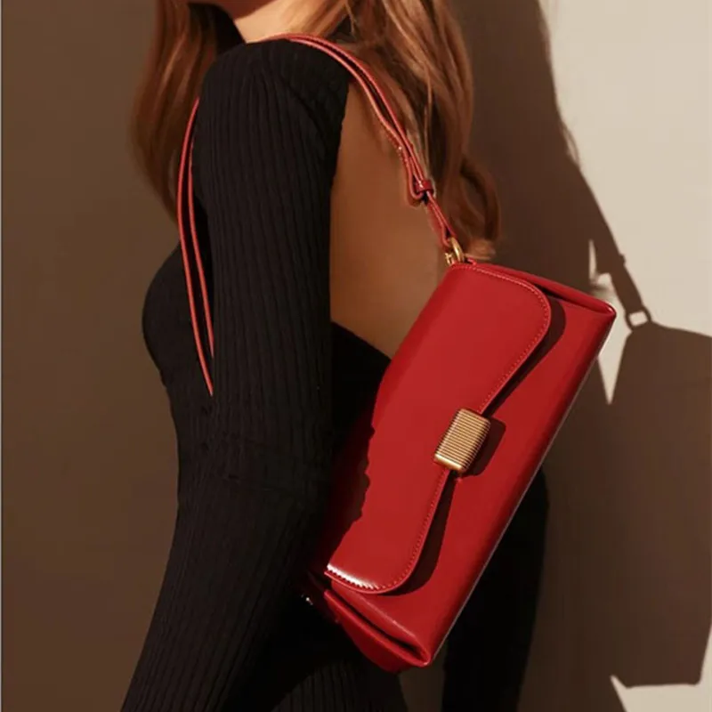 

YANATARI underarm cowhide Genuine leather handbags women vintage shoulder bag female crossbody bags luxury high quality 2024