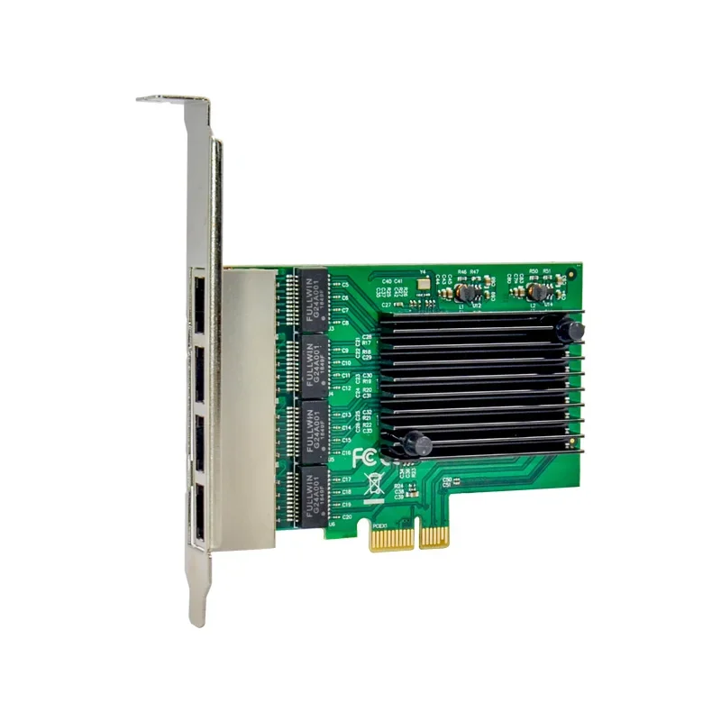 4 port Server  REALTEK RTL8111F Chipset PCIe X1 Quad Port Wired Server Gigabit Ethernet Network Card 10/100/1000Mbps