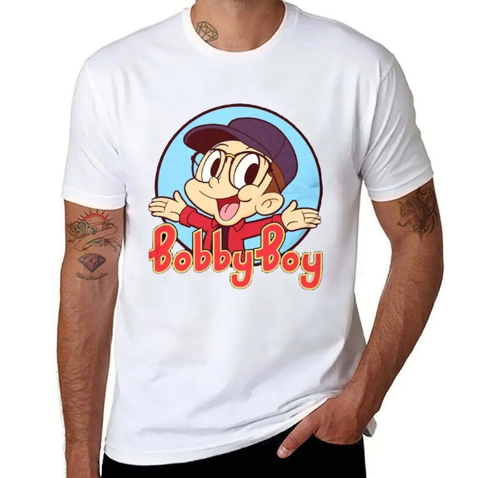 

Kaq Houhui Logic Bobby Boy Mens Leisure Short Sleeves Tee Black T-Shirt t shirts with prints men t shirt cotton 100% T-Shirt