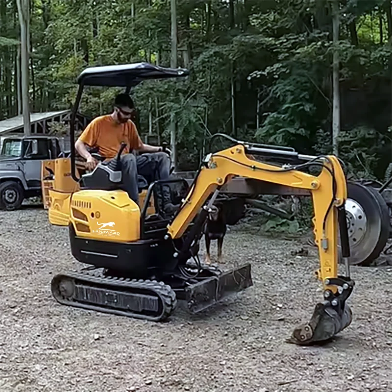 Miniexcavadora hidráulica personalizada de 1,8 toneladas, venta al por mayor de fábrica, miniexcavadora sobre orugas de 1300kg, granja de huerto,