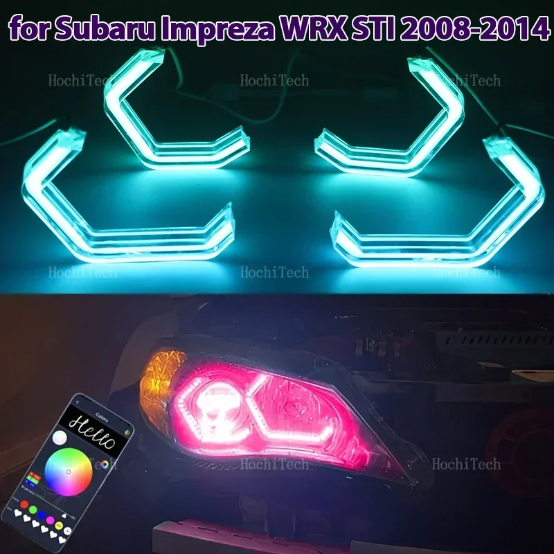

RGB M4 style App control LED Angel Eyes Ring Lamp Car Running Light DRL forSubaru Impreza WRX STI 2008-2014