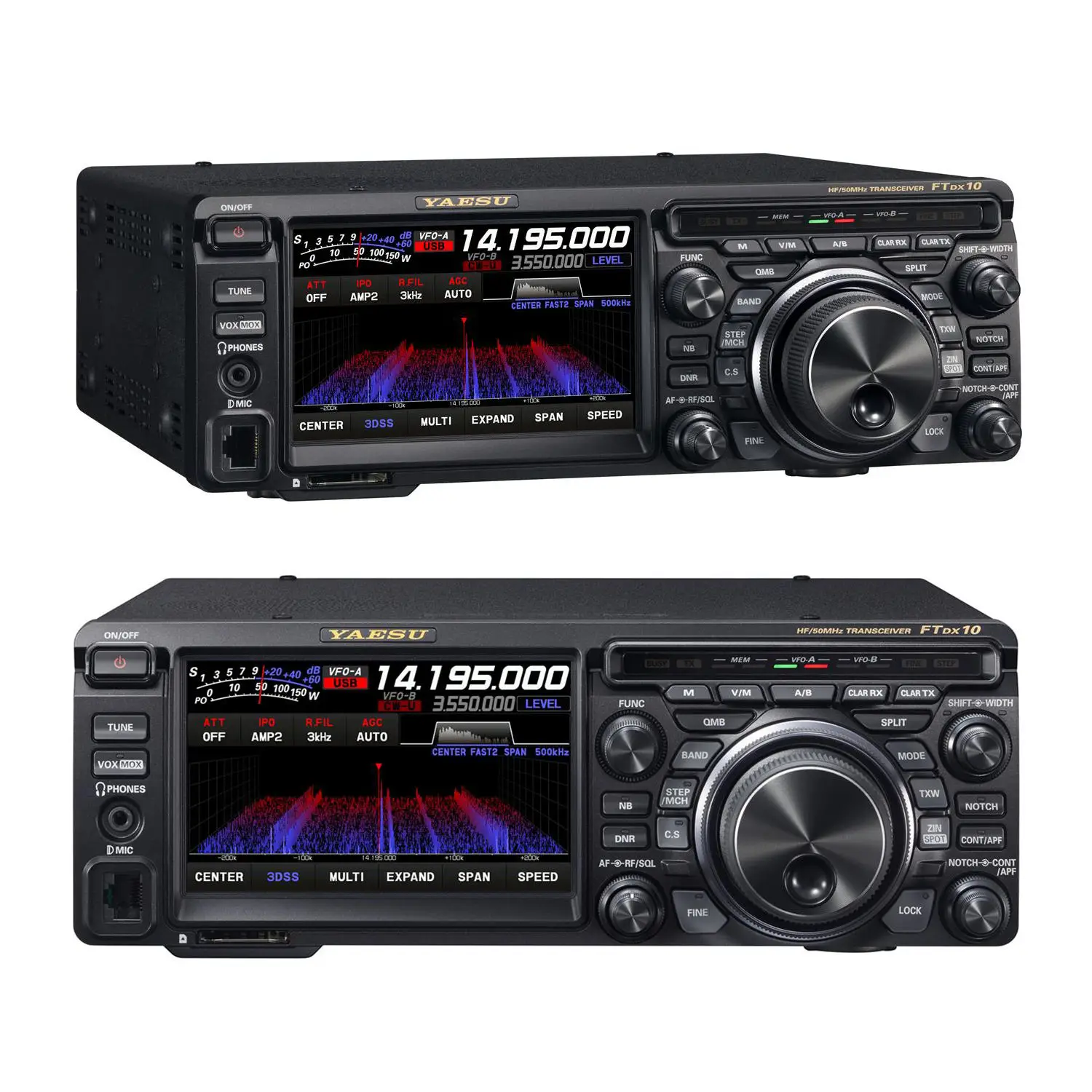 Yaesu FTDX10 FTDX-10 DX10 Compact HF/50 MHz 100W Amateur Radio Transceiver Vehicle Mouted Communication Car Mobile Radio