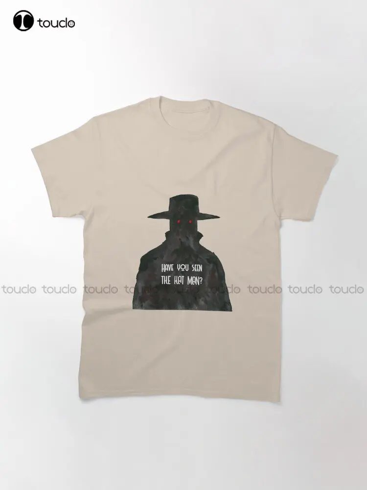 Hat Man Shadow Classic T-Shirt Custom Aldult Teen Unisex Digital Printing Tee Shirts Funny Art Streetwear Cartoon Tee Xs-5Xl