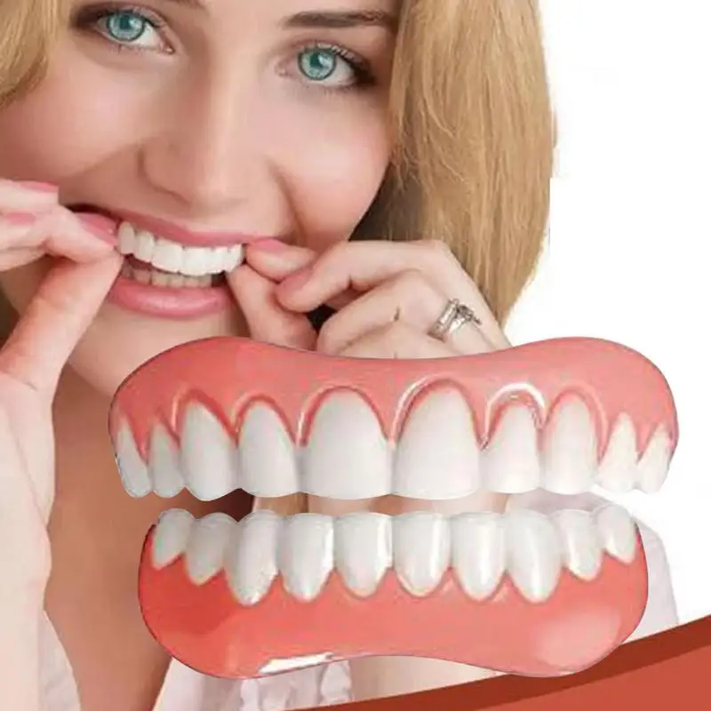 

Силиконовый набор для протезов, силиконовые вкладыши для протезов, набор для протезов, силиконовые поддельные брекеты для зубов, удобные ортодонтические зубы для женщин и мужчин