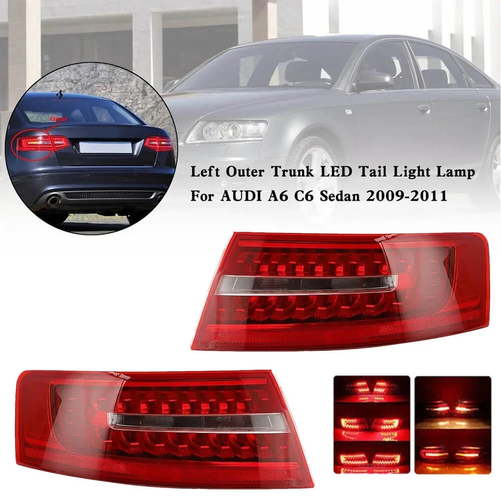 

Автомобильный задний внешний фонарь стоп-сигнала для Audi A6 C6 S6 Quattro RS6 седан 2009 2010 2011 4FD 945 095 B