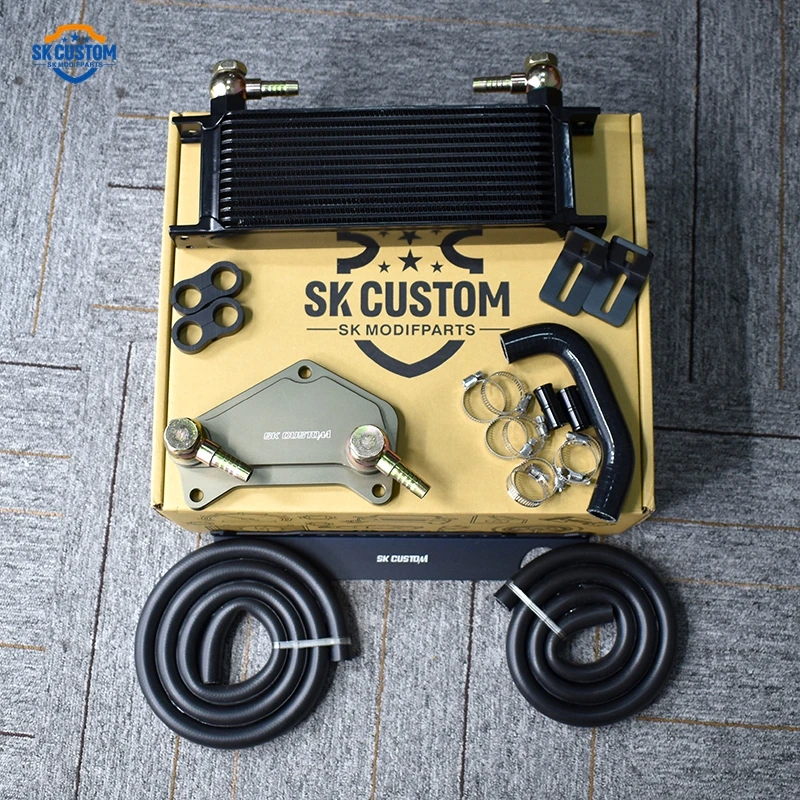 

SK CUSTOM Aluminum Transmission Oil Cooler Kit for Audi A3 S3 TT TTS VW Golf Mk5 Mk6 GTI DQ200 DQ250 Gearbox Oil Cooler