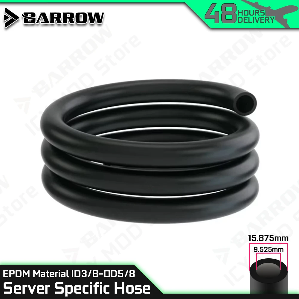 

Утолщенная мягкая труба Barrow из EPDM, высокая термостойкость/коррозионная стойкость, устойчивость к старению (ID3/8-OD5/8) 1 метр RGBE-T