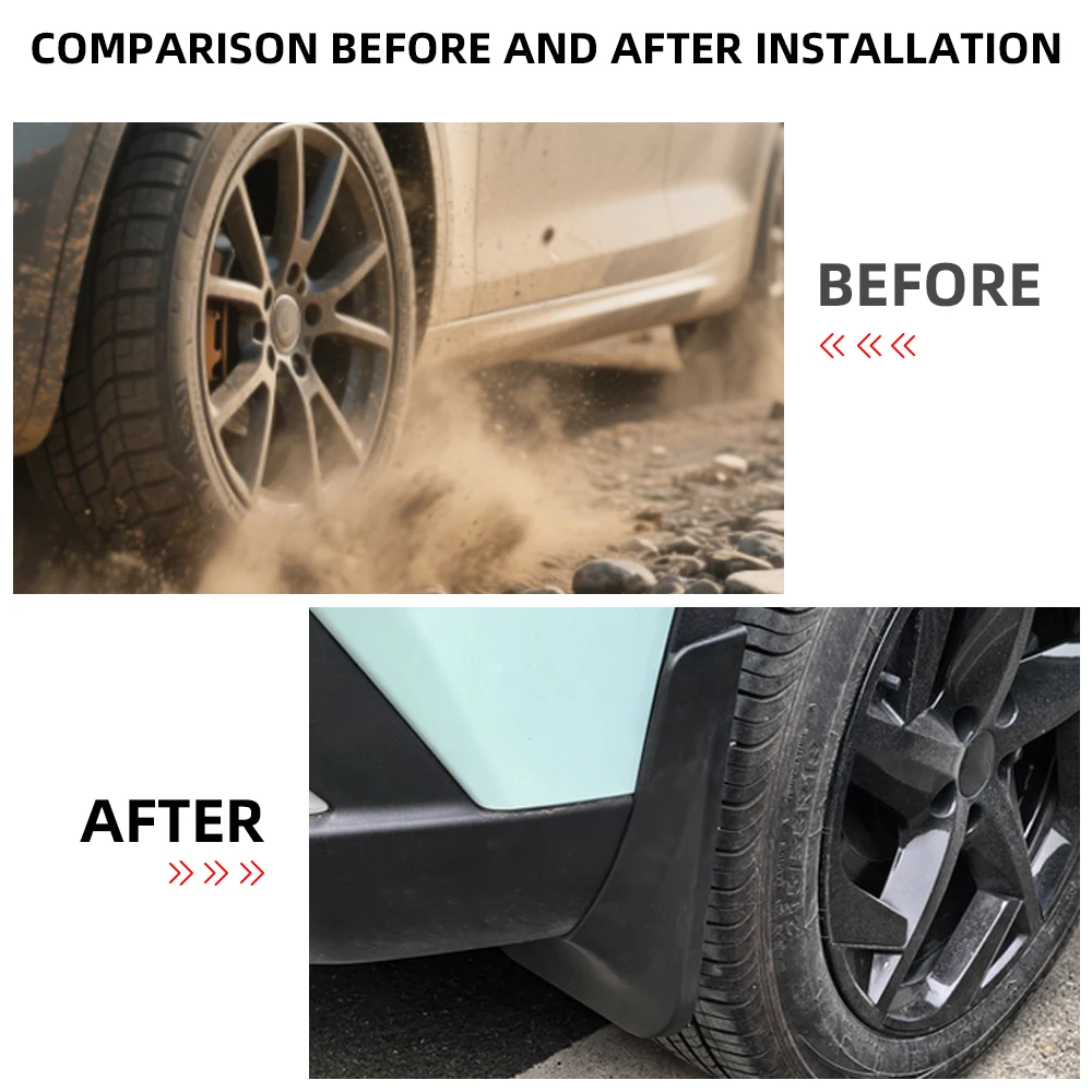 For Chery Omoda 5 2022 - 2024 2025 Mudguards Mudflaps 4Pcs/set Front Rear Mud Flaps Splash Fender Guards Cover Protector