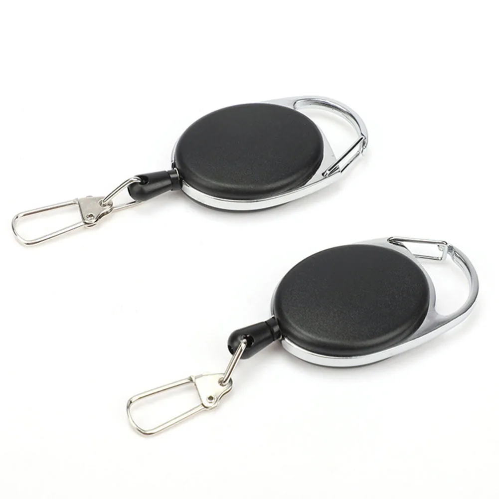 Telescopic Buckle Anti-theft and Anti-loss Key Chain Elastic Clasp Key Ring Quick Hanging Telescopic Key Fob  For Car Key