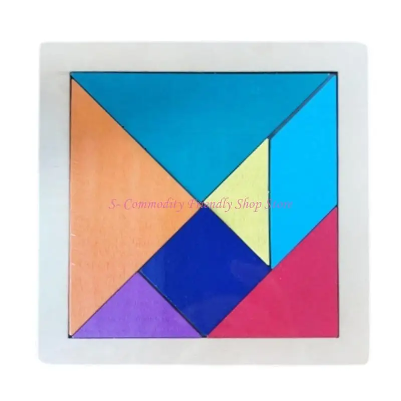 85AE 24PCS Educational Tangram Puzzle Learning Toy for Kids Perfect for Preschool Teaching and Cognitive Skill Development