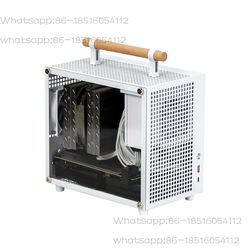 2025NEW aluminum small treasure E70 direct insertion ITX small host box SFX power supply 9L handheld mini portable non A4C24U35