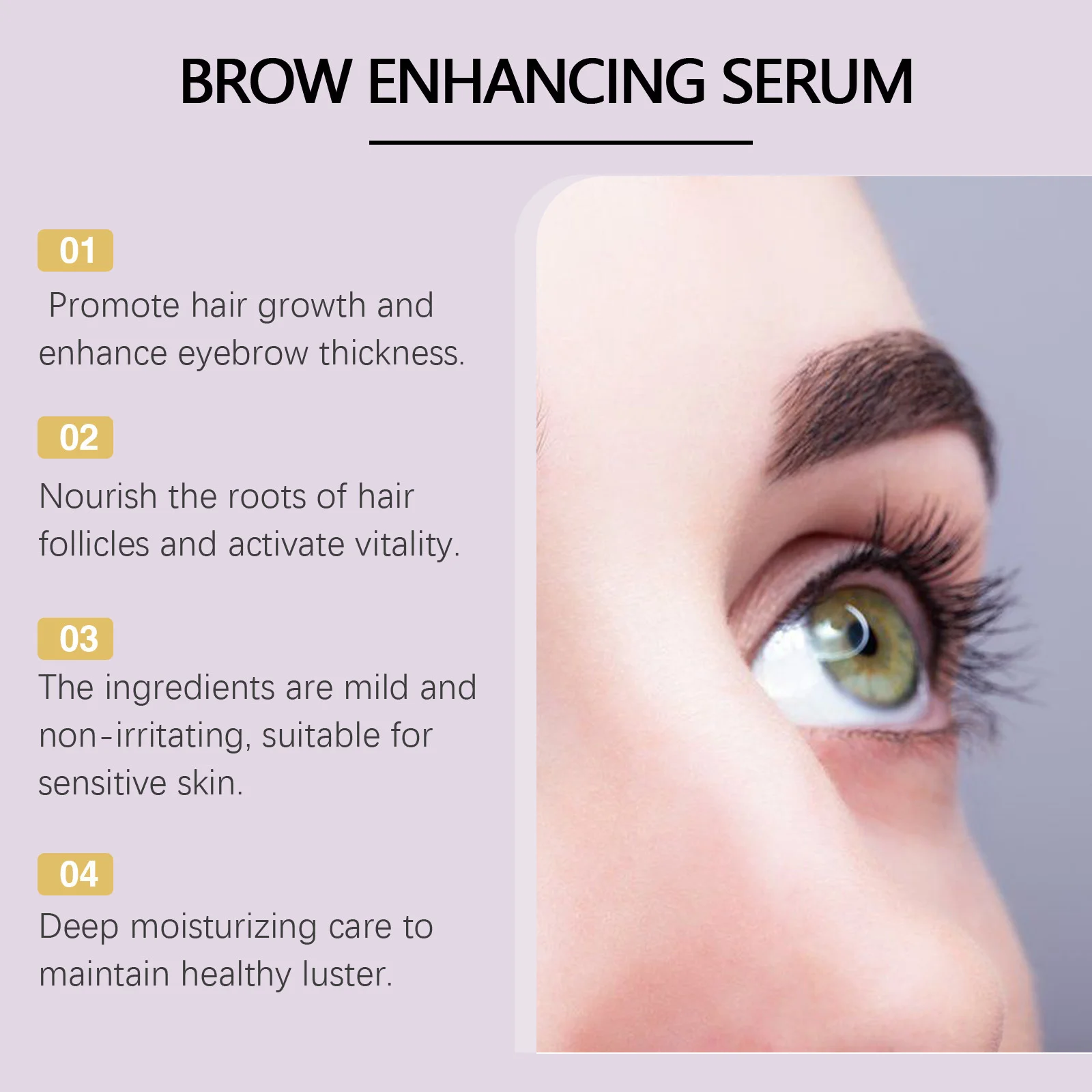 Soro de crescimento de sobrancelha mais grosso, alongamento mais cheio, anti perda de cabelo, prevenção de calvície, reparação hidratante, essência intensificadora de sobrancelha