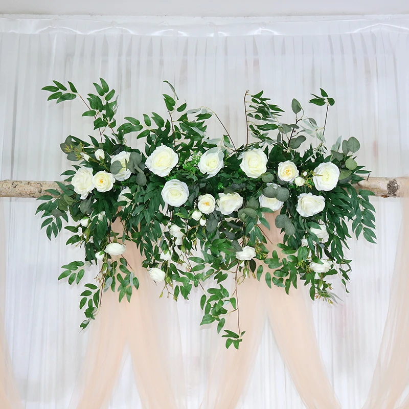 Sen wedding custom flower arch set wedding flower row stage welcome photography set window decoration road collar flower Custom