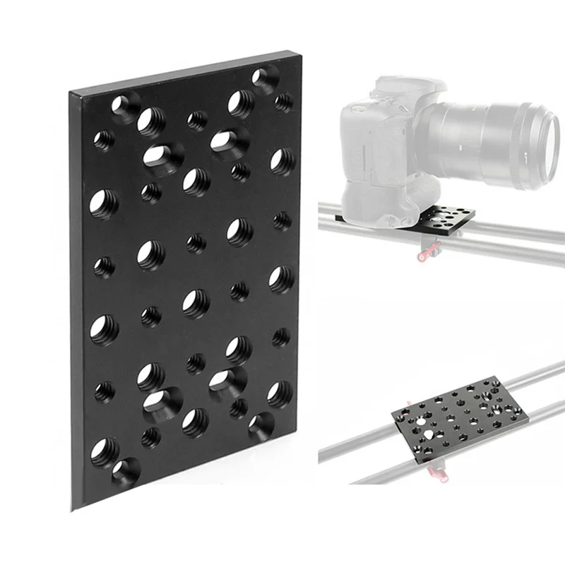 AA87 스위칭 플레이트 카메라 마운트 보드 SLR 치즈 플레이트 (레일 블록용, 도브테일 및 짧은 로드용) 캐논 5D2 5D3 5D4 호환