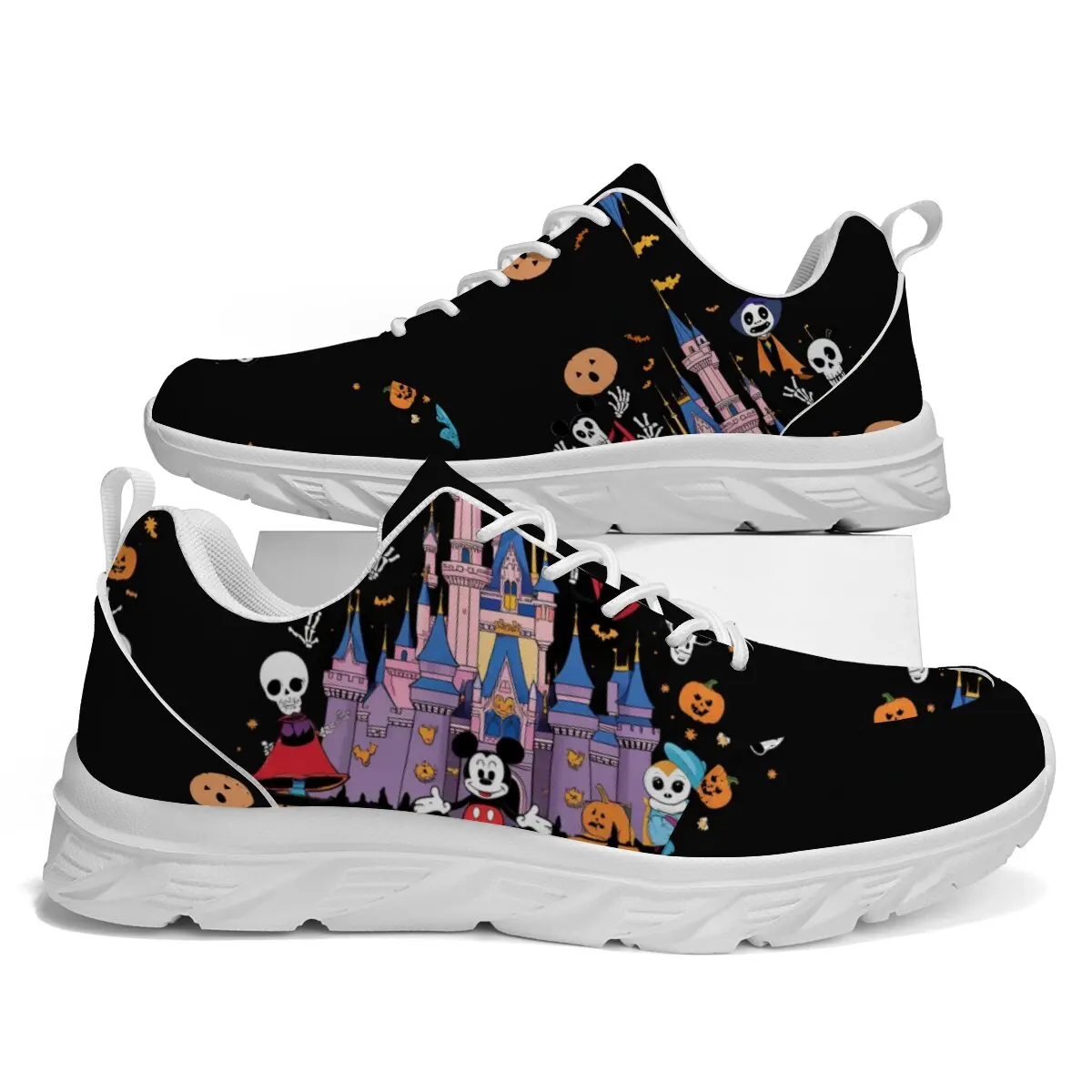 

Мужские кроссовки с Микки Маусом на заказ, женская обувь с принтом тыквы на Хэллоуин, дышащие спортивные кроссовки для бега и ходьбы для взрослых