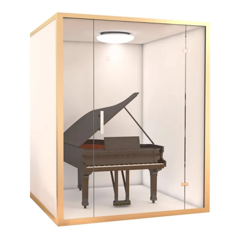 Soundproof room Household glass recording studio Mobile silent phone booth Indoor drum set Piano room