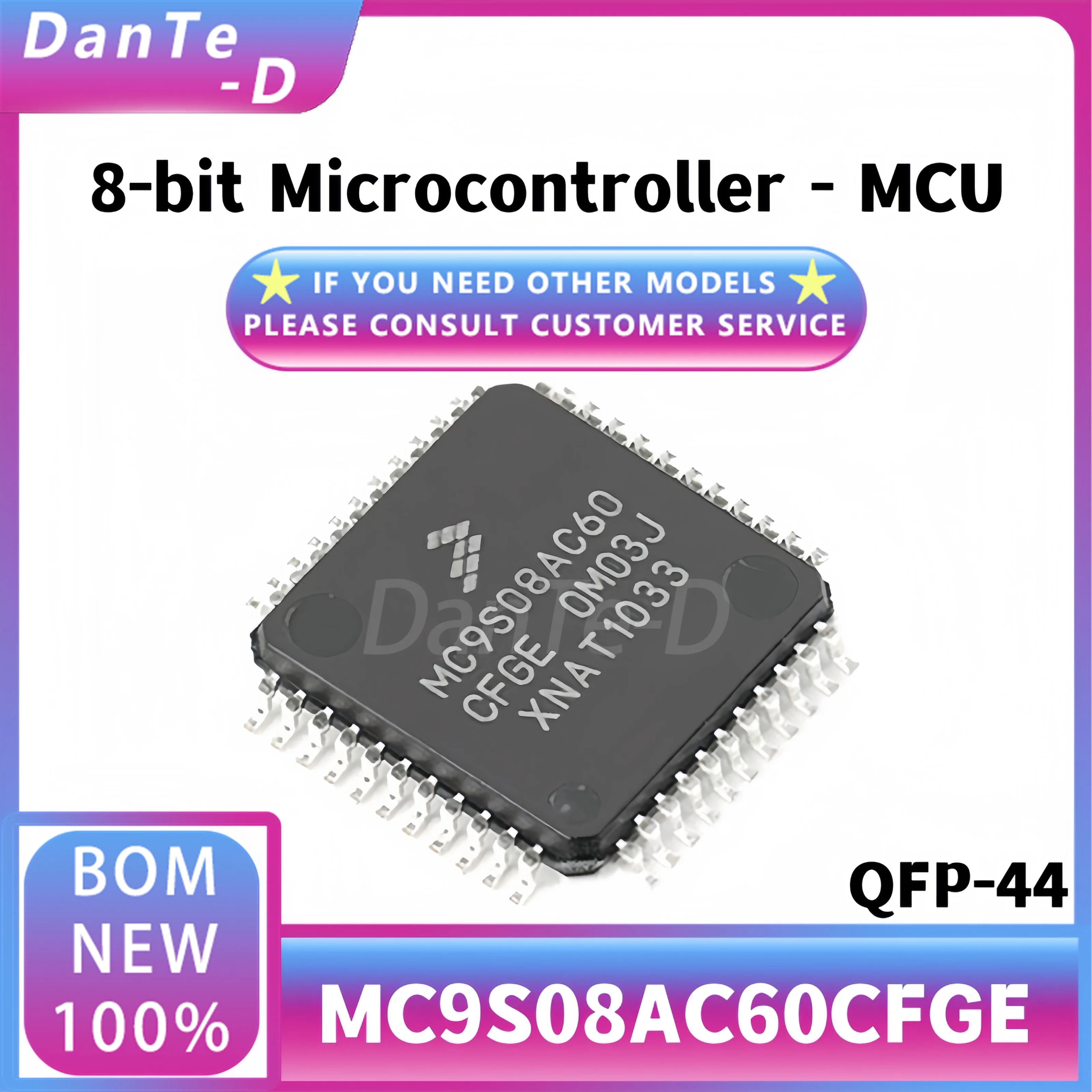 MC9S08AC60CFGE MC9S08AC60 QFP-44 8-bit microcontroller chip New original