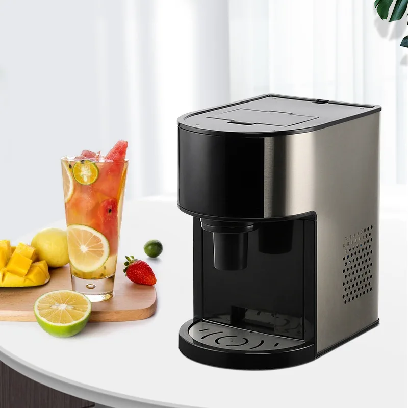 

Ice maker bullet head ice maker stainless steel metal appearance ice cube maker