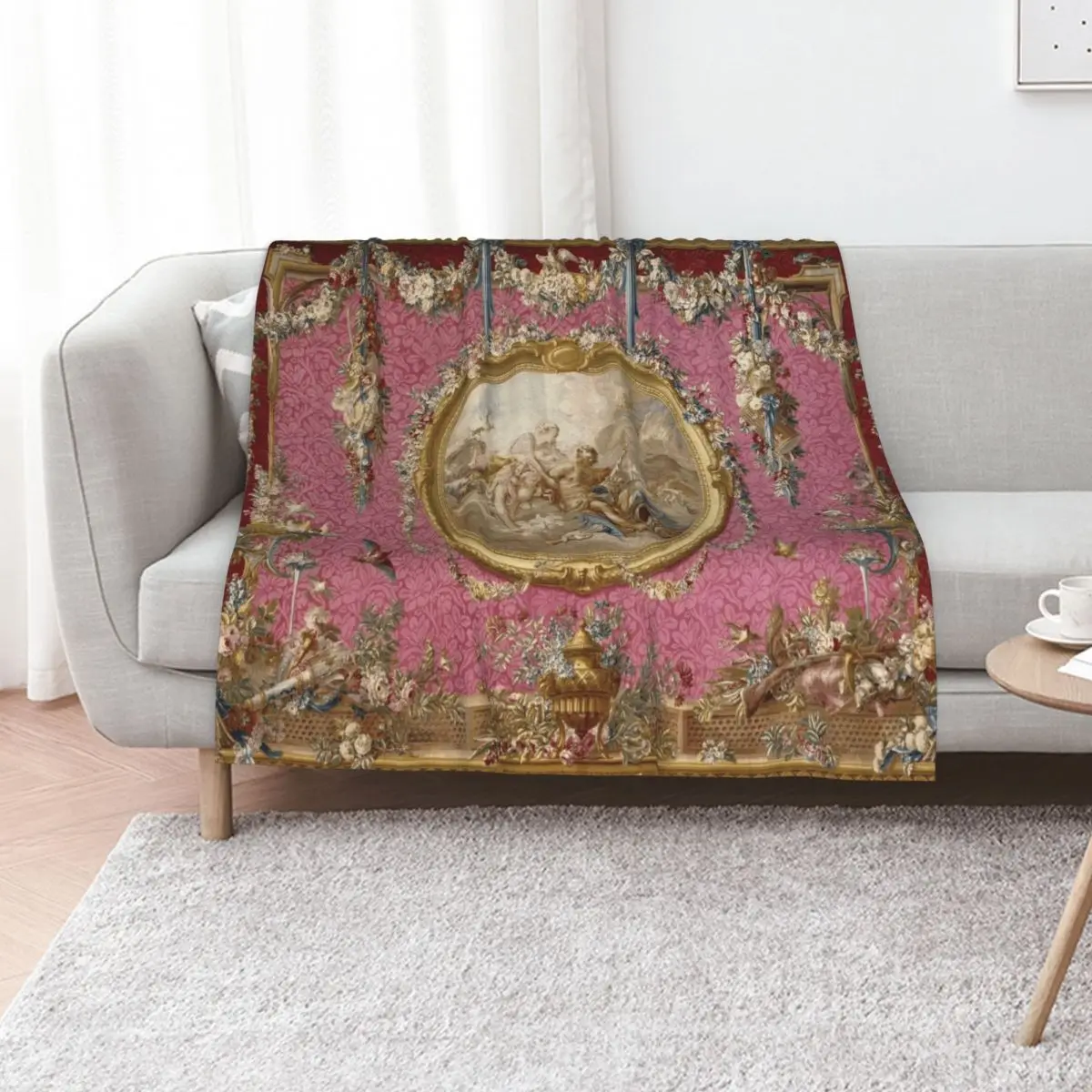 

Franois Boucher Venus aux forges de Vulcain Throw Blanket Picnic Softest Nap Thin Blankets