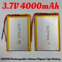 606090 3.7V 4000mAh Rechargeable Lithium Polymer Lipo Battery for PSP PAD Mavigator Robot Tablet Laptop Powerbank PowerBank MP4