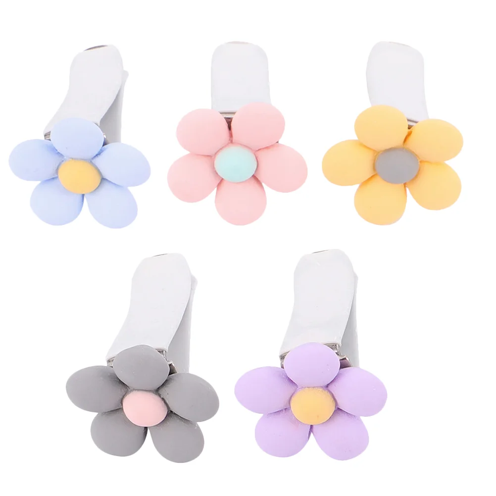 5 Pcs Air Outlet Clip Car Vent Accessories The Flowers Fresheners Clips Abs Refresher for Women