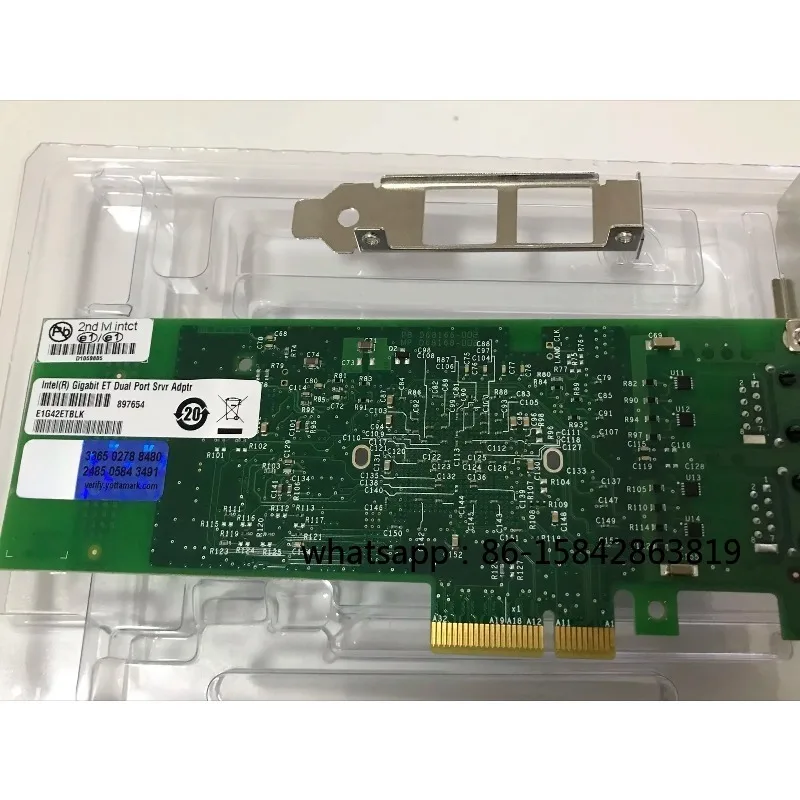 E1G42ETBLK Dual Port Gigabit Ethernet Card 82576GB Chip PCIe X4 Network Adapter E1G42ET Server LAN Card