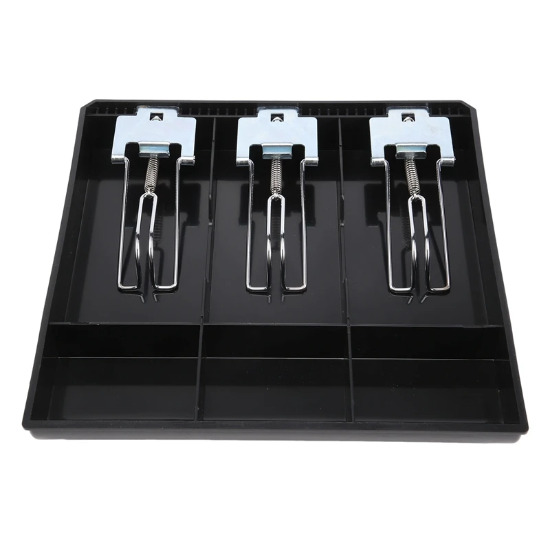 

3-Grid Money Cash Coin Register Insert Tray Replacement Cashier Drawer Storage Register Tray Box Classify Store