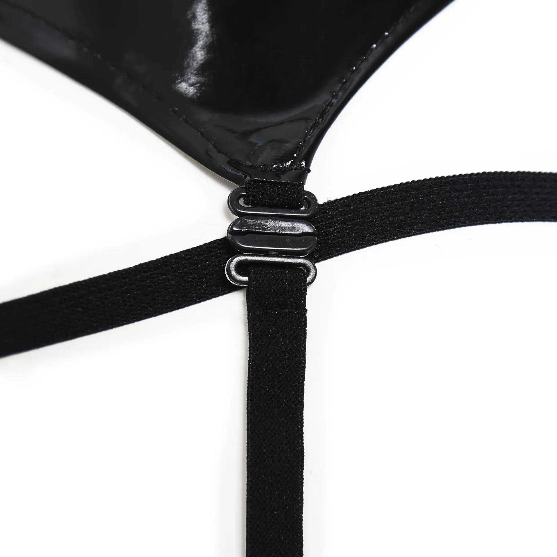 Reggicalze in pelle verniciata per giocattoli sessuali più donne sexy perizoma sexy