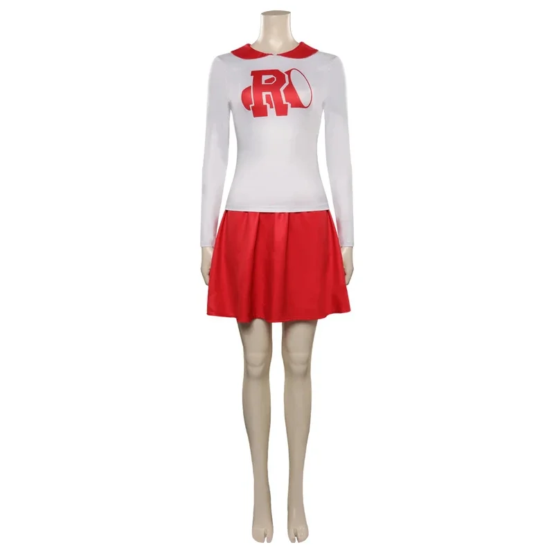 Rydell High Cosplay Cheerleading Uniform Movie Grease Pink Lady Cheerleader Roleplay Fantasia Outfits Halloween Party Cloth