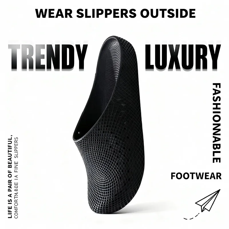 Men's Summer Breathable Clogs, Anti-Slip Outdoor Slip-On Sandals, Half-Cover Casual Work Shoes with Holes image 6