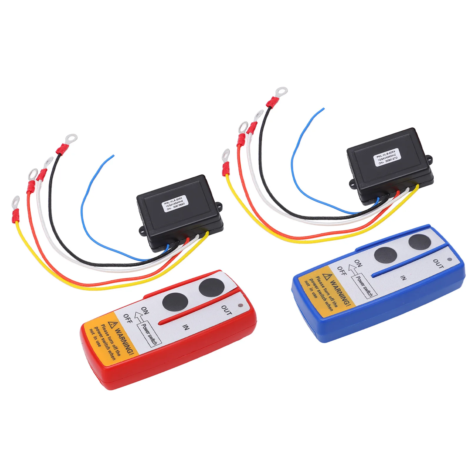 12V Handset  Controller  Winch Wireless Remote Control  Kit with Receiver 12V 24V for Truck  ATV SUV