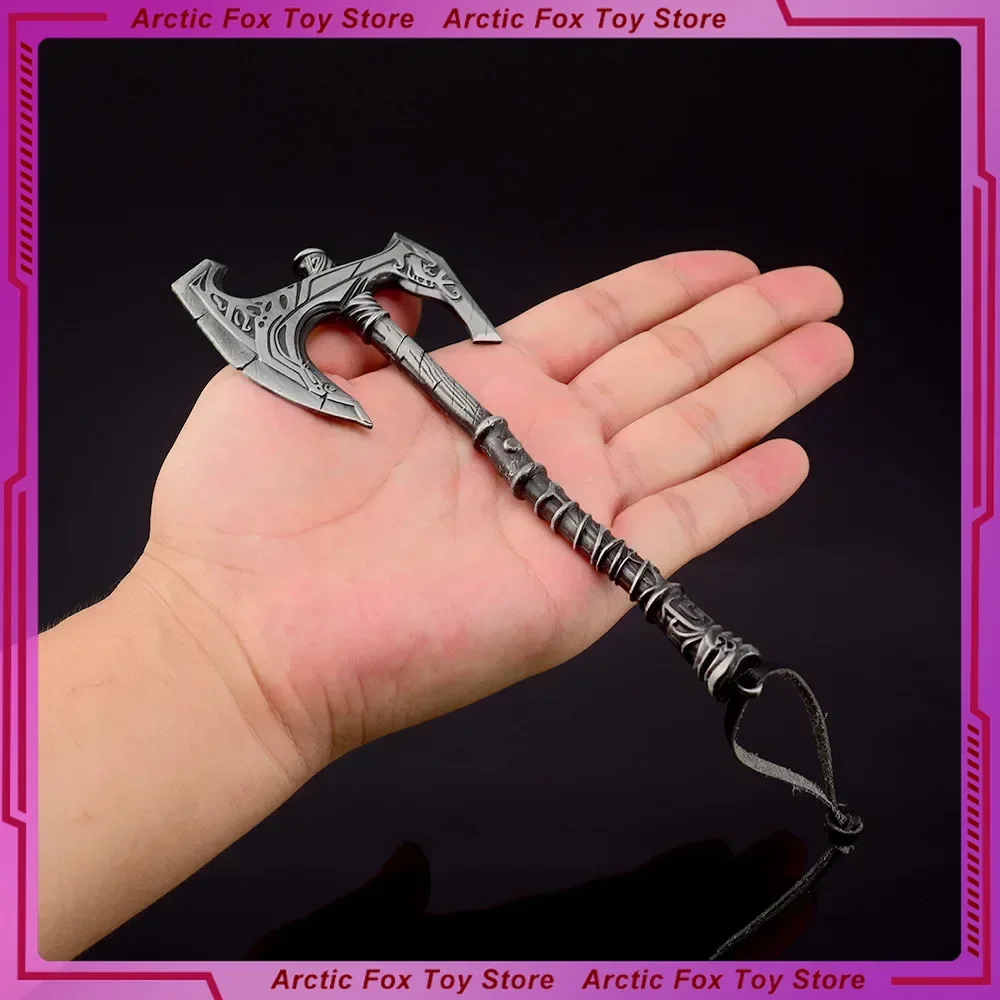 เกม Scrolls อุปกรณ์ต่อพ่วงอาวุธ Okin Battleaxe อาวุธโลหะรุ่น SAMURAI SWORD VINTAGE เครื่องประดับมีดผีเสื้อของขวัญของเล่น